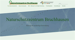 Desktop Screenshot of naturschutzzentrum-bruchhausen.de