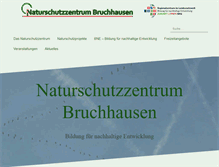 Tablet Screenshot of naturschutzzentrum-bruchhausen.de